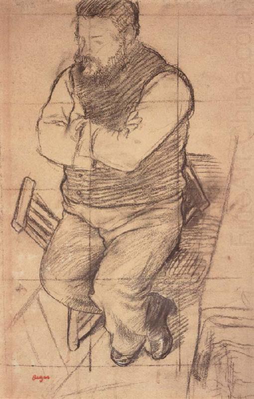 Edgar Degas Study for Diego Martelli china oil painting image